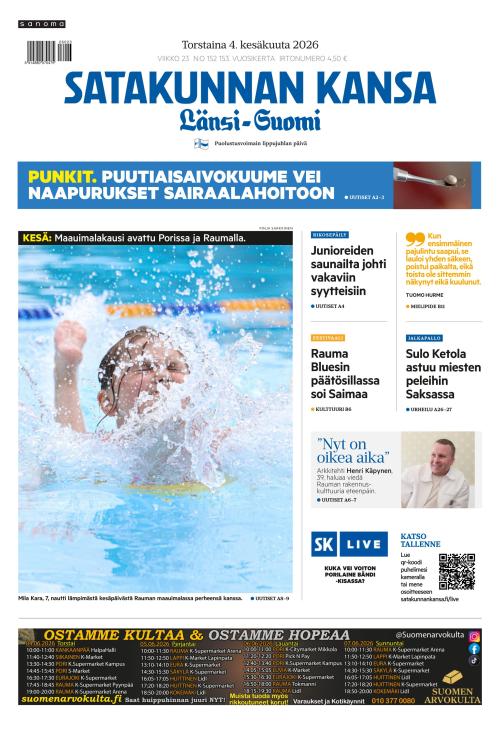 Satakunnan Kansa Länsi-Suomi 4.6.2026
