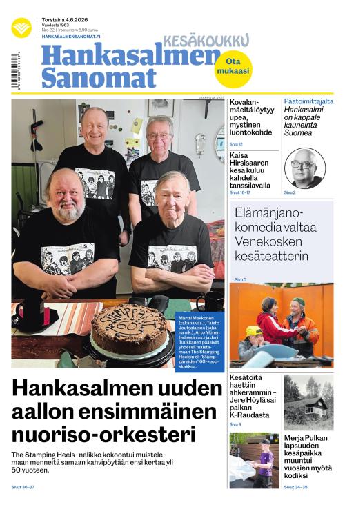 Hankasalmen Sanomat 4.6.2026