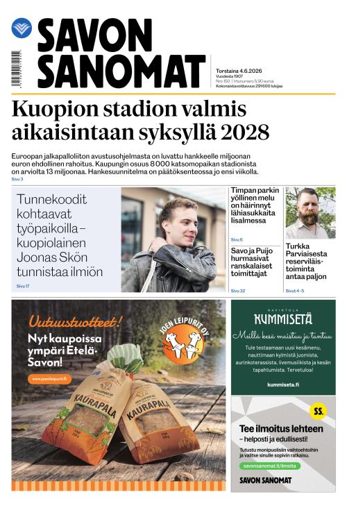 Savon Sanomat 4.6.2026