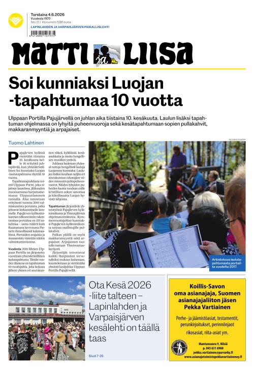 Matti ja Liisa 4.6.2026