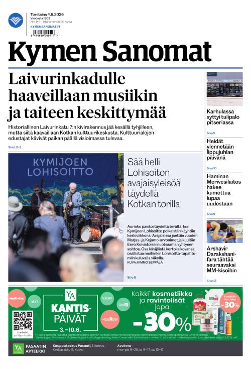 Kymen Sanomat 4.6.2026
