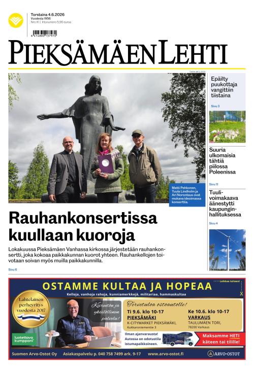 Pieksämäen lehti 4.6.2026