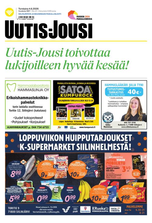 Uutis-Jousi 4.6.2026