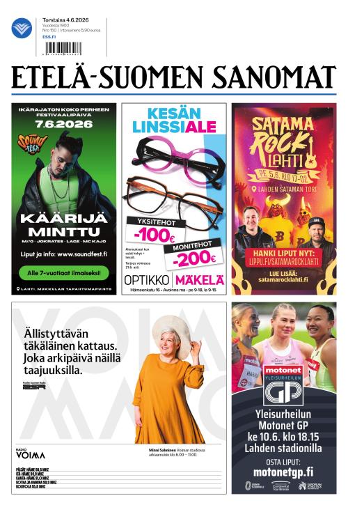 Etelä-Suomen Sanomat 4.6.2026