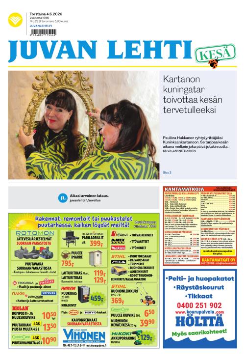 Juvan lehti 4.6.2026