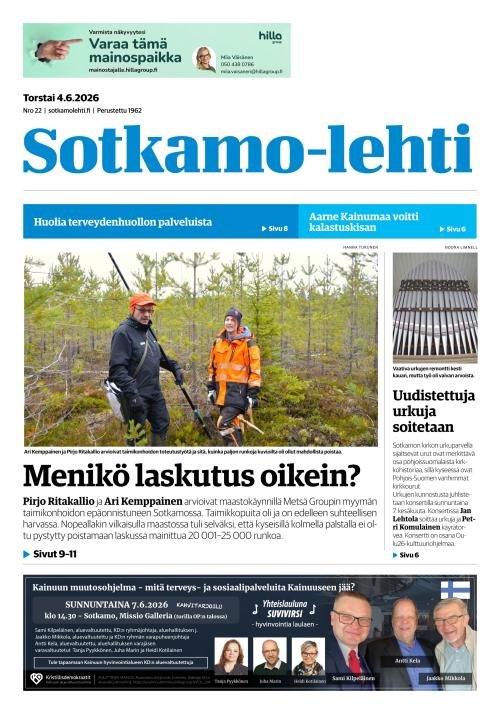 Sotkamo-lehti 4.6.2026