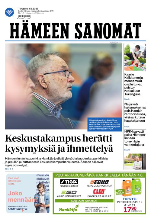 Hämeen Sanomat 4.6.2026