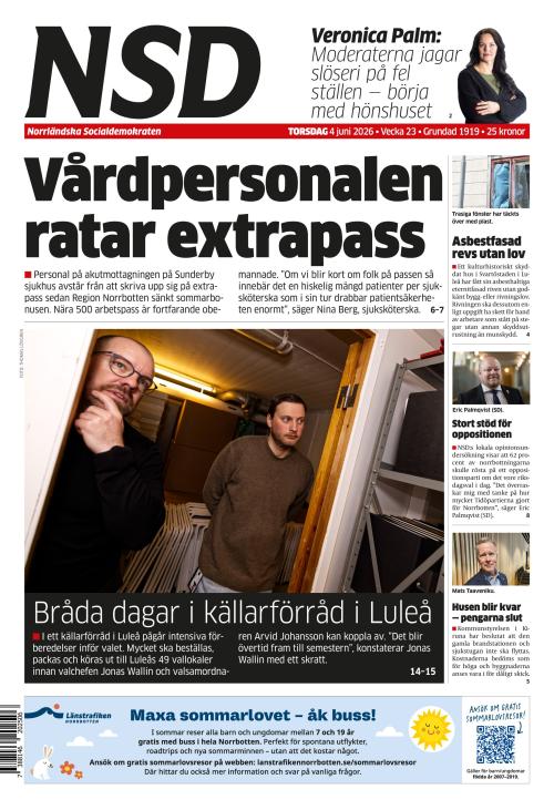 Norrländska Socialdemokraten 4.6.2026