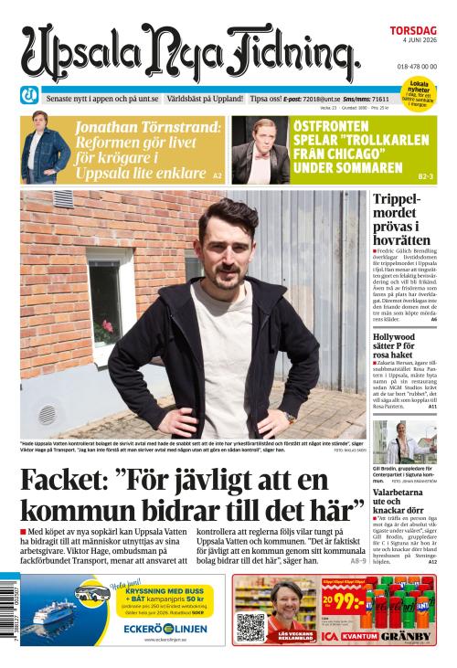 Upsala Nya Tidning 4.6.2026