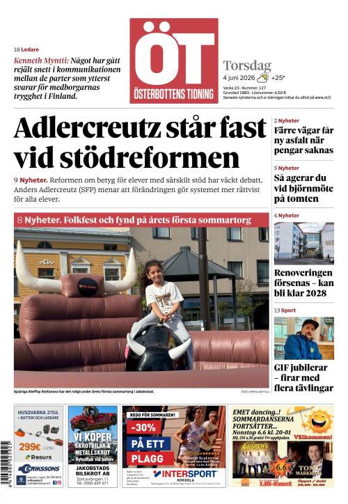 Österbottens Tidning 4.6.2026
