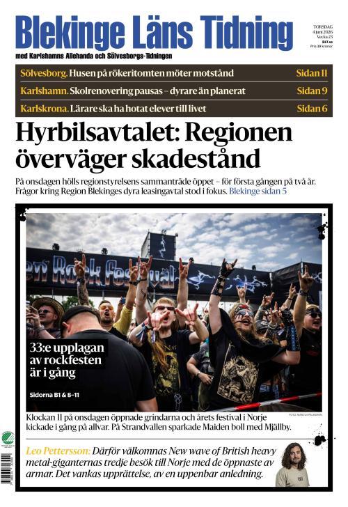 Blekinge Läns Tidning 4.6.2026