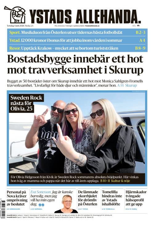 Ystads Allehanda 4.6.2026