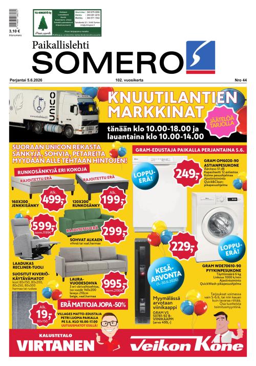 Paikallislehti Somero 5.6.2026