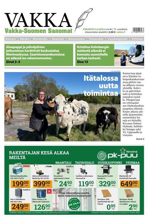 Vakka-Suomen Sanomat 5.6.2026