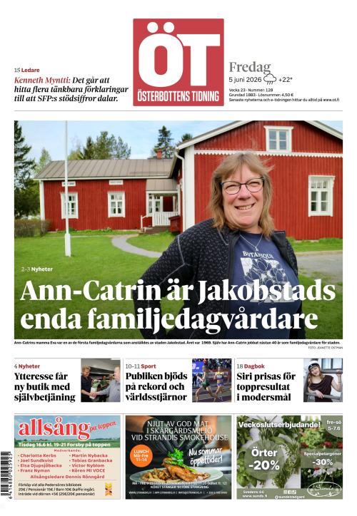Österbottens Tidning 5.6.2026