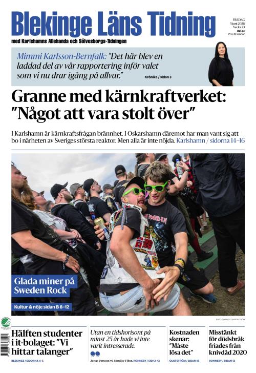 Blekinge Läns Tidning 5.6.2026