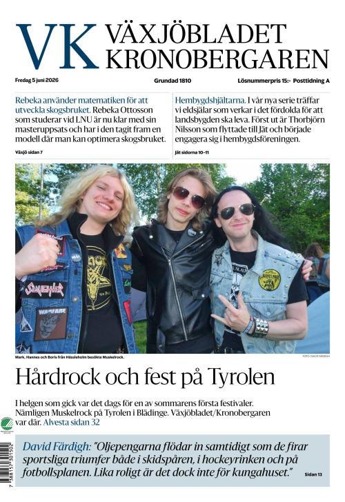 Växjöbladet Kronobergaren 5.6.2026