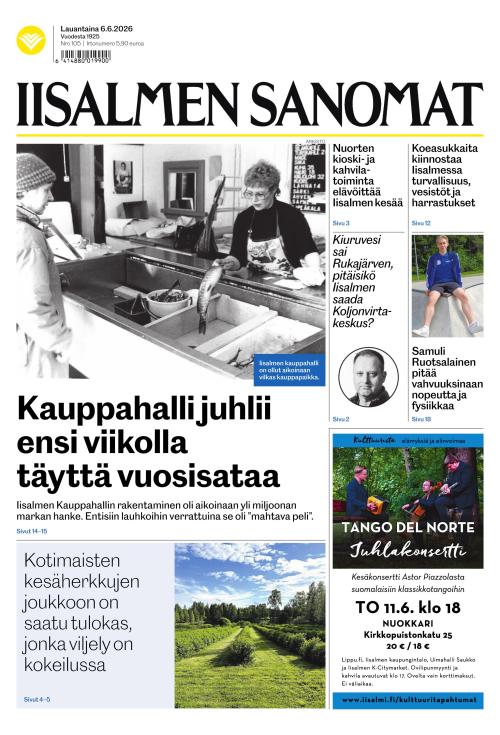 Iisalmen Sanomat 6.6.2026