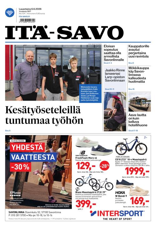 Itä-Savo 6.6.2026