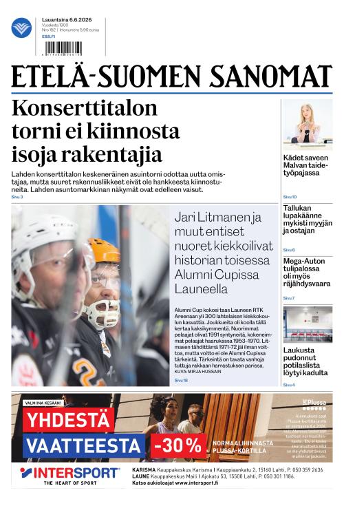 Etelä-Suomen Sanomat 6.6.2026