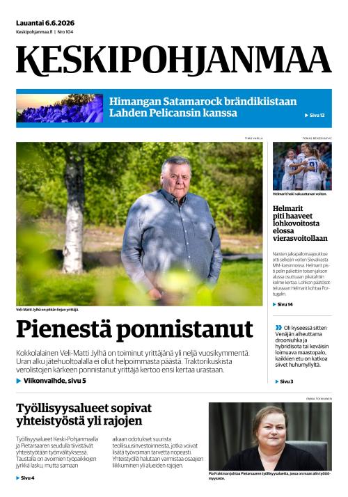 Keskipohjanmaa 6.6.2026