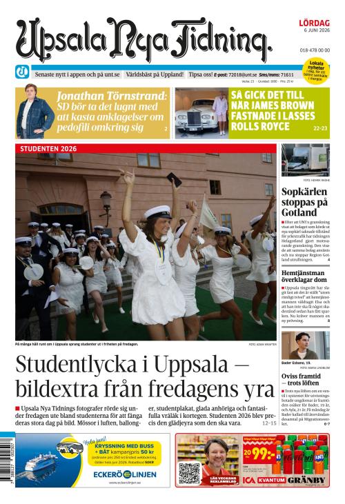Upsala Nya Tidning 6.6.2026