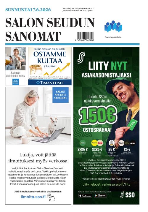 Salon Seudun Sanomat 7.6.2026