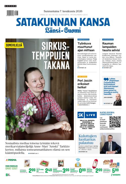 Satakunnan Kansa Länsi-Suomi 7.6.2026