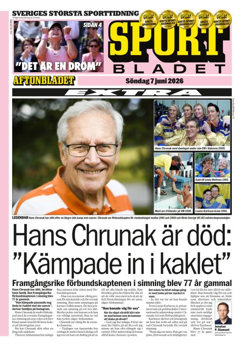 Aftonbladet Sportbladet 7.6.2026
