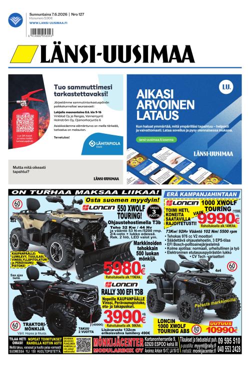 Länsi-Uusimaa 7.6.2026