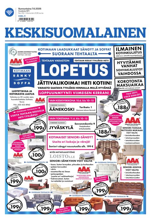 Keskisuomalainen 7.6.2026