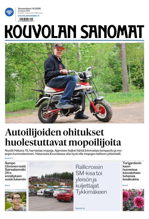 Kouvolan Sanomat 7.6.2026