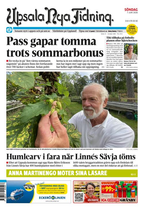Upsala Nya Tidning 7.6.2026