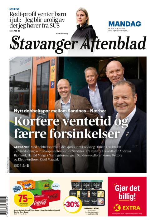 Stavanger Aftenblad 8.6.2026