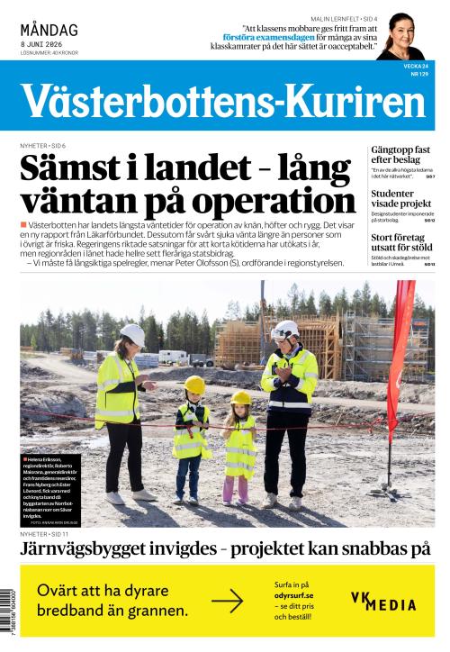 Västerbottens-Kuriren (SE) 8.6.2026