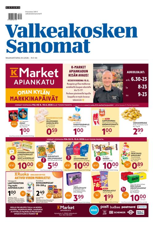 Valkeakosken Sanomat 8.6.2026