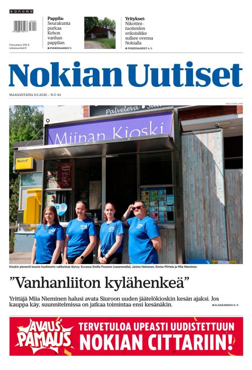 Nokian Uutiset 8.6.2026