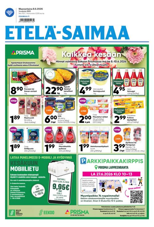 Etelä-Saimaa 8.6.2026