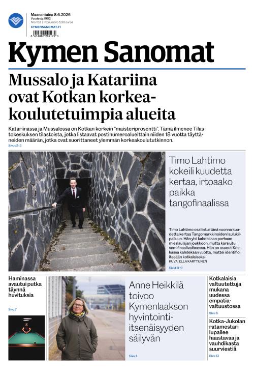 Kymen Sanomat 8.6.2026