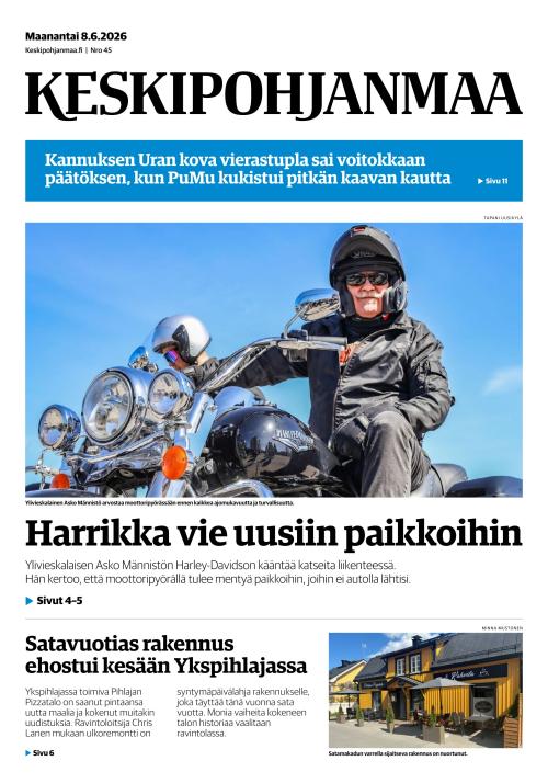 Keskipohjanmaa 8.6.2026
