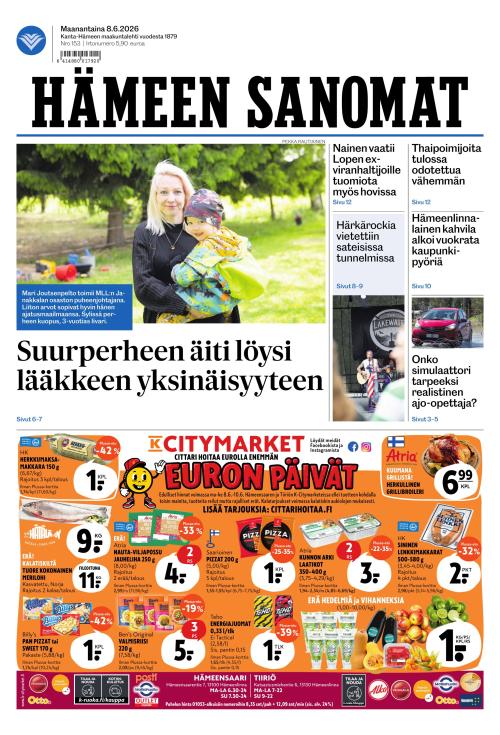 Hämeen Sanomat 8.6.2026