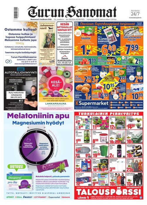 Turun Sanomat 8.6.2026