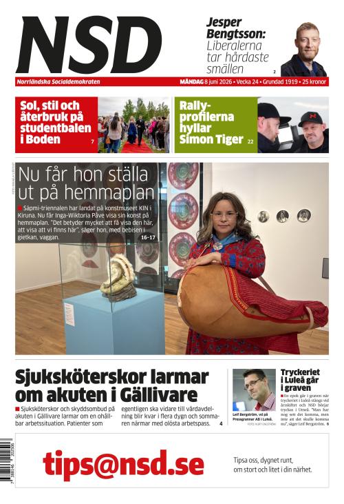 Norrländska Socialdemokraten 8.6.2026
