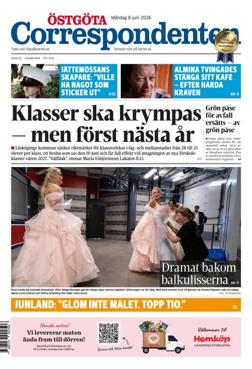 Östgöta Correspondenten 8.6.2026