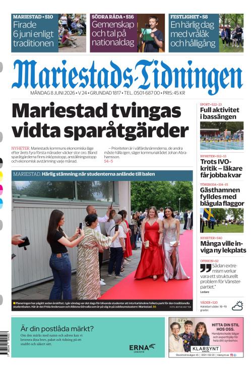 Mariestads-Tidningen 8.6.2026