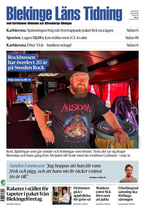 Blekinge Läns Tidning 8.6.2026