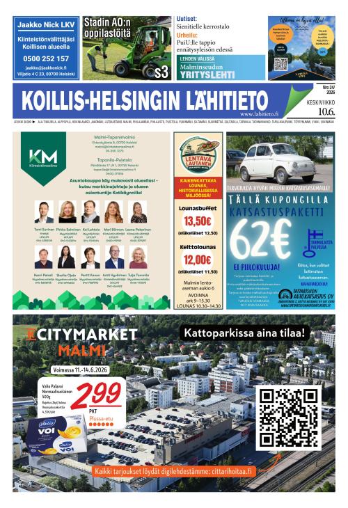 Koillis-Helsingin lähitieto 10.6.2026