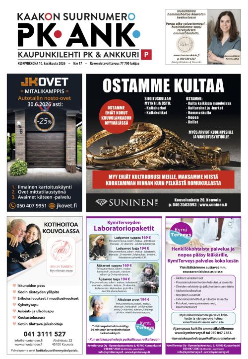 Kaupunkilehti Pohjois-Kymenlaakso 10.6.2026