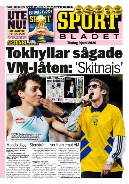Aftonbladet Sportbladet 9.6.2026