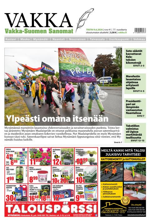 Vakka-Suomen Sanomat 9.6.2026